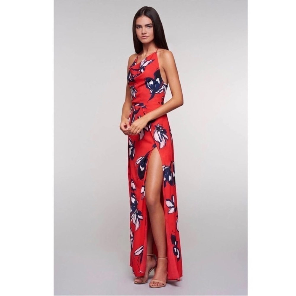 Stylestalker Harley Floral Halter Maxi Dress